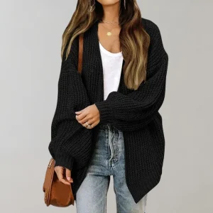 Lichte Wijd Snit Gebreide Casual Vest