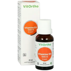 VitOrtho  Vitamine D3  1000 IE druppels (20 ml)