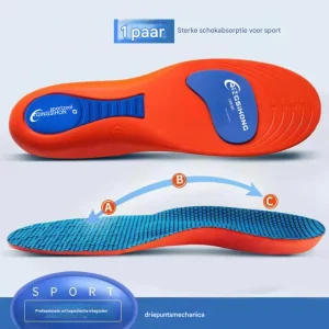 Anti-slip boogondersteuning inlegzolen